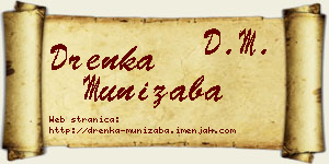 Drenka Munižaba vizit kartica